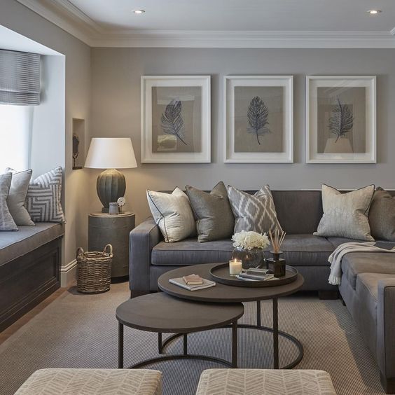 Lounge ideas modern gray-brown living room TJRZOZI