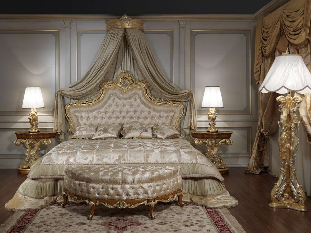 Luxury beds classic beds: model with canopy UOIQIGI