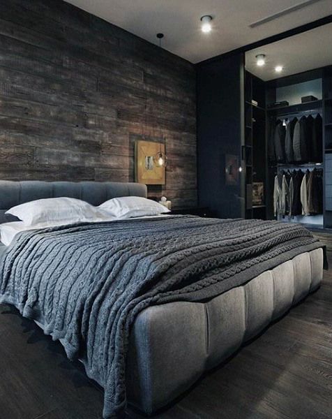 80 Bachelor Pad Men's Bedroom Ideas - Male Interior Design ...