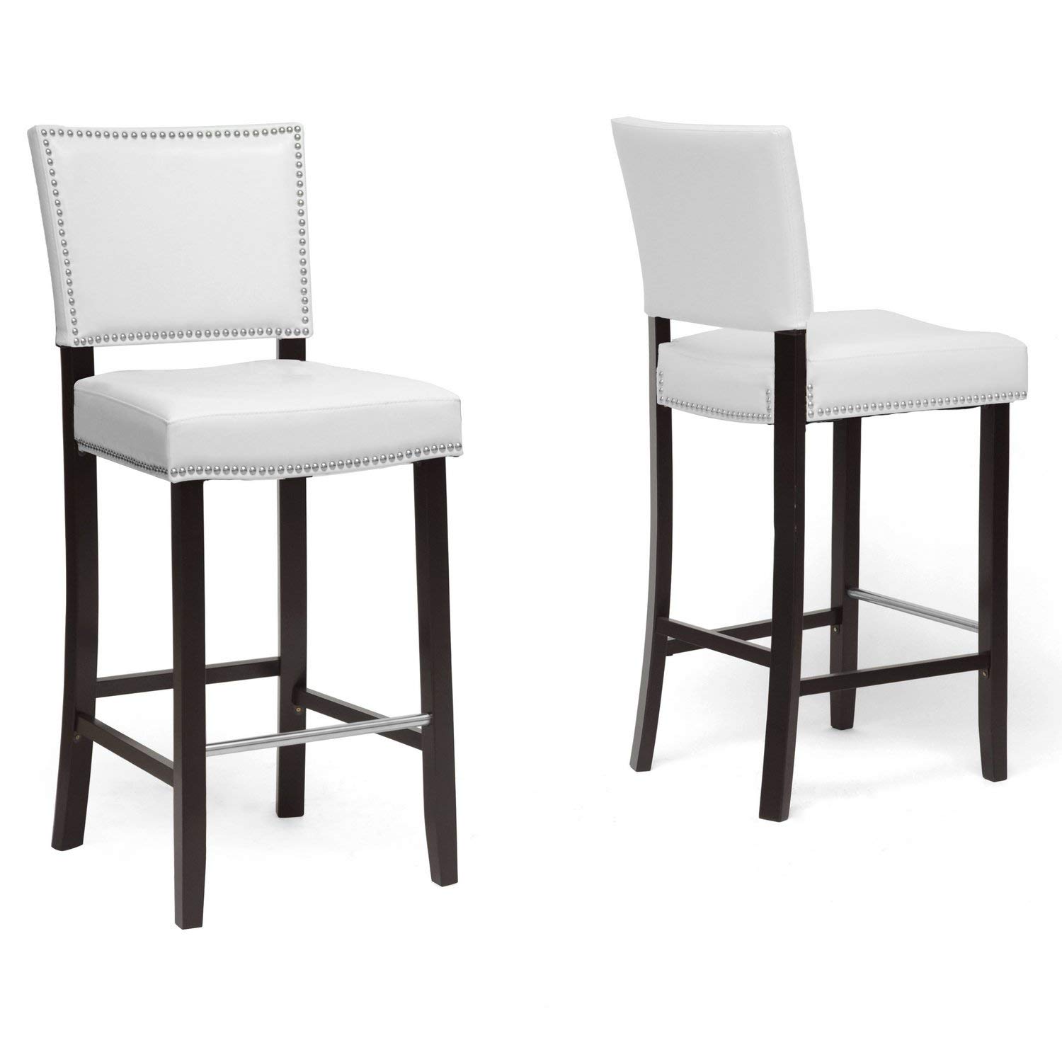 modern bar stool amazon.com: Baxton Studio Aries modern bar stool with nails, FZKBJDF