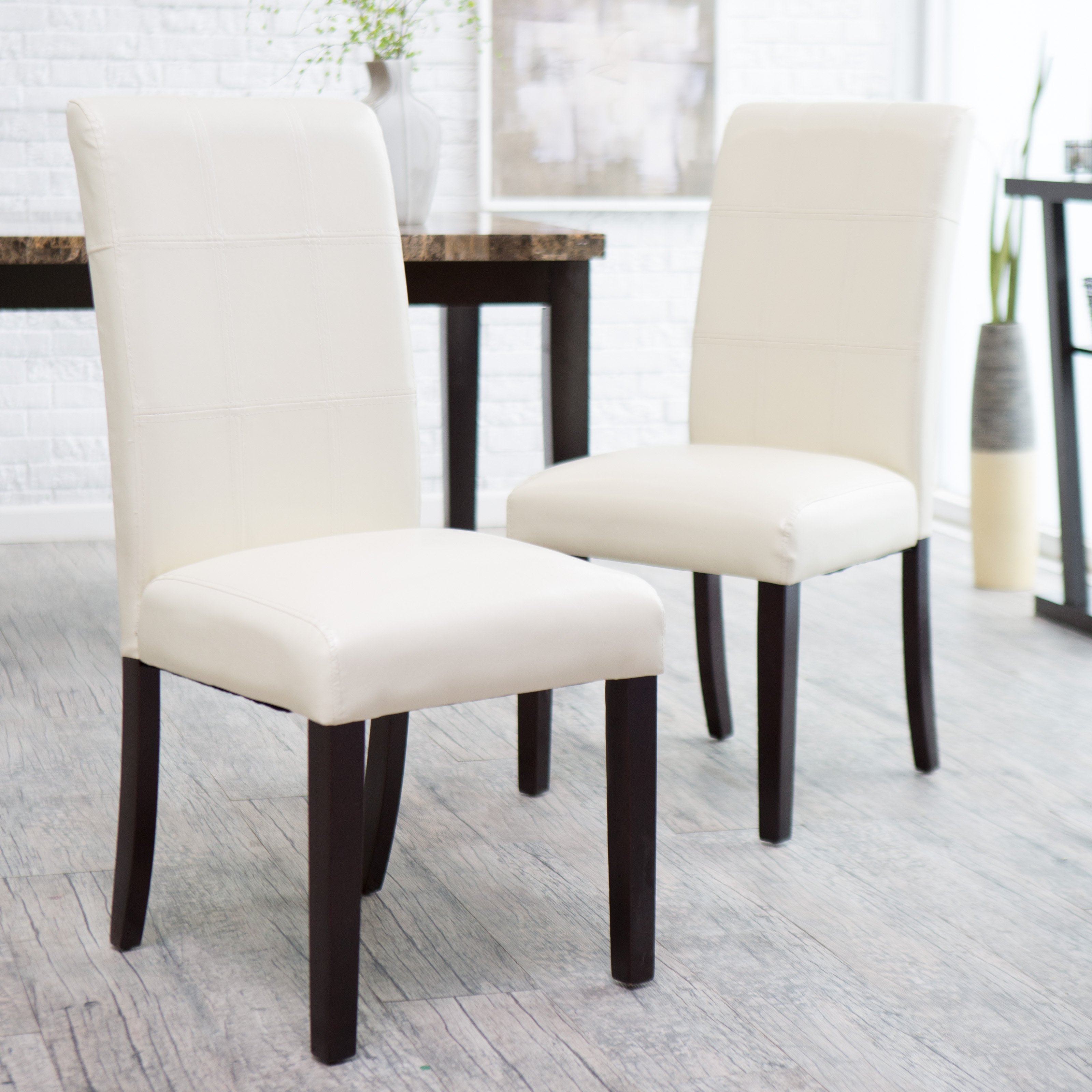 morgana tufted parsons dining chair - set of 2 |  Hayneedle XYBSNGF
