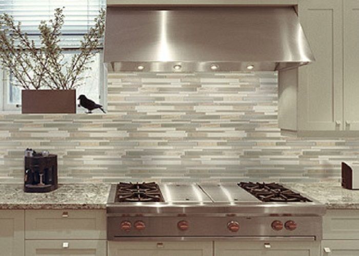 Ideas for kitchen splashbacks with glass mosaic |  ... watercolors glass.