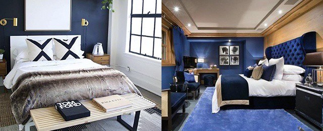 Top 50 Best Navy Bedroom Design Ideas - Calming Wall Colo