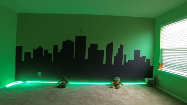 Ninja Turtles Bedroom Color Ideas - Google Search |  Turtle room.