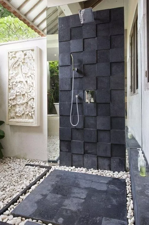 House Design-Best 70+ Bathroom Tile Ideas |  Outdoor bathroom.