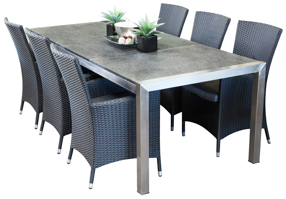 Outdoor dining furniture Portman 6-seater Hamilton table, outdoor dining sets, 6-seater dining room IPXEMAX