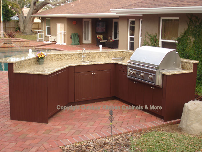 Outdoor kitchen cabinets Outdoor kitchen exposed to the elements NTILVYF