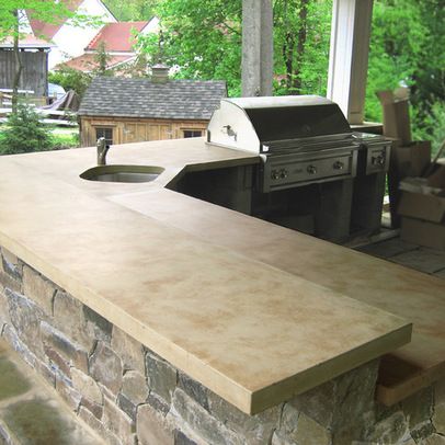 Concrete countertops design ideas, pictures, remodeling and decor.