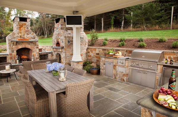 20 Amazing Ideas and Designs for Outdoor Kitchen |  DIY outdoor kitchen.