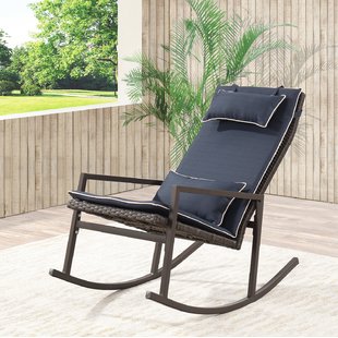 Outdoor rocking chairs tremberth outdoor rocking chair with cushion LCWFKZL