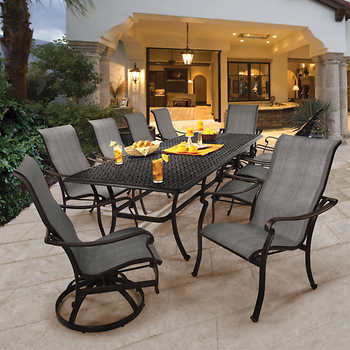 Dining tables and chairs for the terrace in the entire outdoor area costco design 12 VRWDJFO