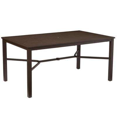 Terrace dining tables Mix-and-match rectangular outdoor metal dining table NGIOLGR