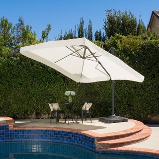 Parasols for outdoors Merida 9.8-foot canopy shade with base from christopher knight home GRHYXMZ
