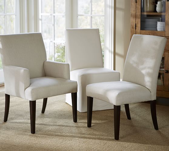 pb comfort square upholstered dining room chairs YDHMEKI