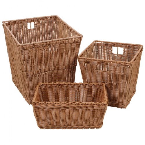 Plastic wicker baskets FUZZXYS