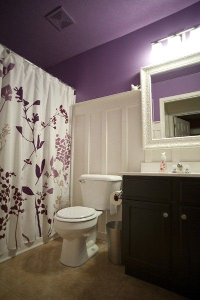 33 Cool Purple Bathroom Design Ideas |  Excavations |  Home, bathroom.