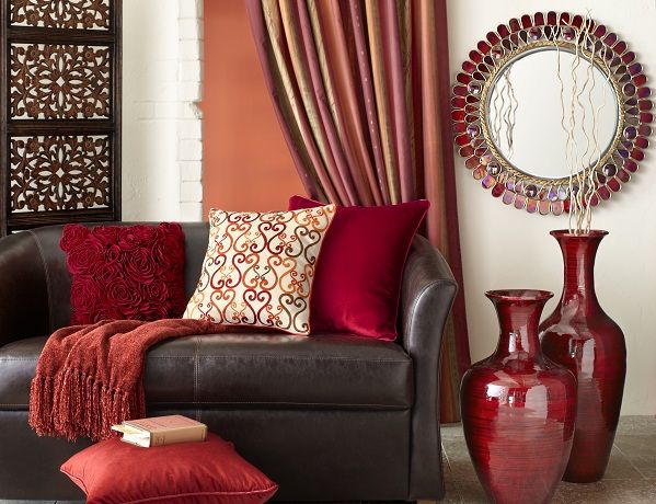Red And Brown Living Room Ideas