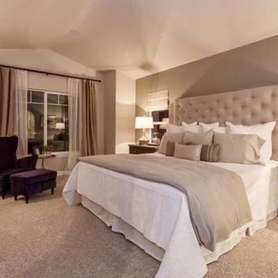 relaxing, warm, cozy, elegant, comfortable - nice bedroom.