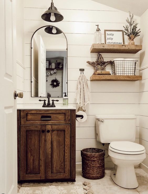 You can make a big impact with these rustic bathroom ideas.