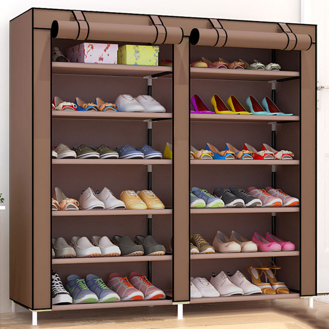 Large capacity shoe organizer Shoe cabinet double row shoe organizer rack at home CCASINW