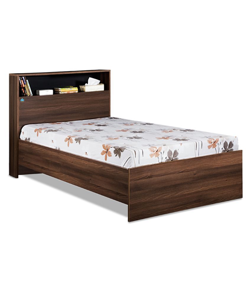 Single beds delite kom urban single bed without storage space Color - dark acacia ... TMHRFZX