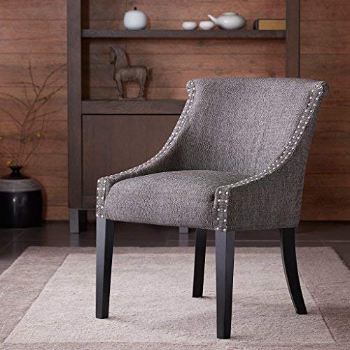 small bedroom chairs for adults caitlyn roll back accent chair gray see below LJWFFQX