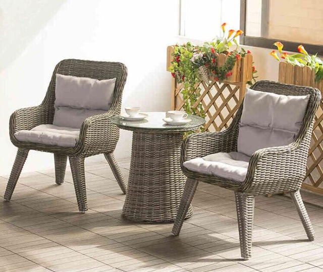 small outdoor table factory direct sales wicker furniture garden furniture lounge chair chat set small SSRIUTR