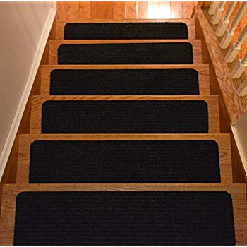 stair treads carpet stair treads collection set of 15 indoor non-slip brown carpet ADUISSO