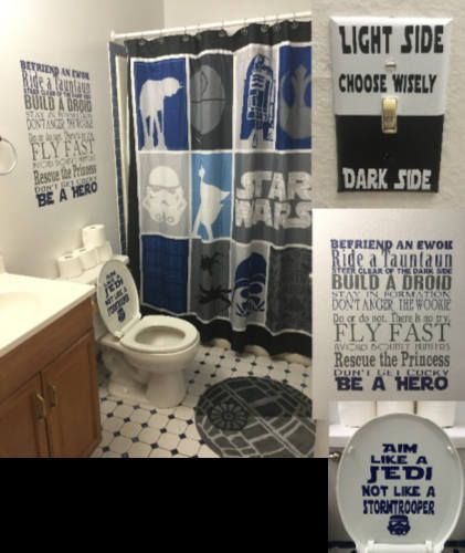 Star Wars Bathroom Toilet Stickers: Aim Like a Jedi |  War of stars .