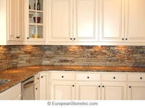 This is what my kitchen should look like |  Rustic kitchen splashback.