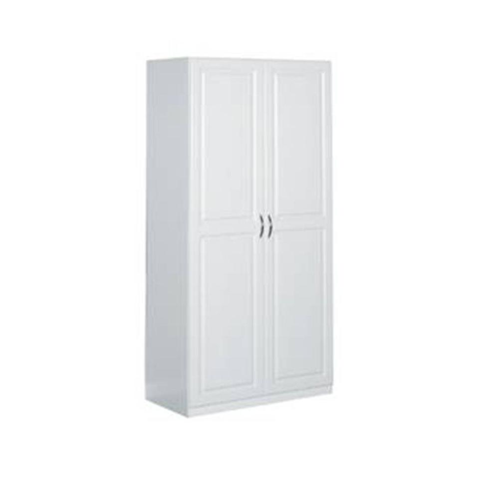 Storage cabinets 2-door double-door storage cabinet in white WKAFJUZ
