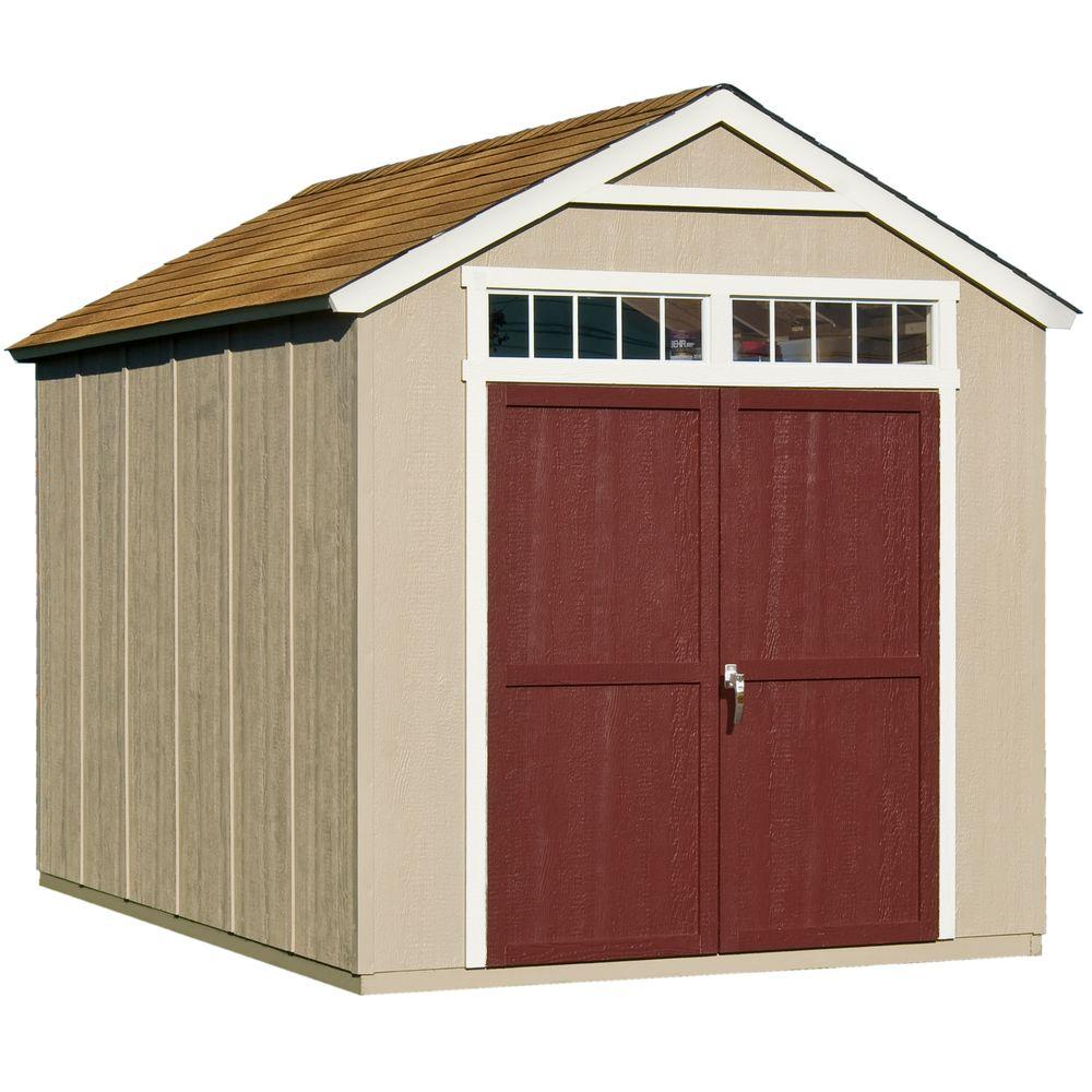 Storage Shed Handy Household Products Majestic 8 ft. X 3 ft. Wooden Storage Shed VATPEQG