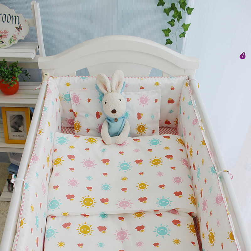 Sun Design Baby Girls Bedroom Newborn Baby Crib Bedding Set for Girls, JRVPZTL