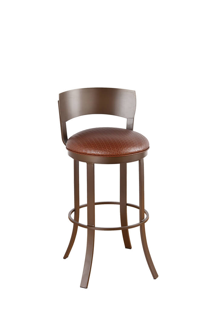 swivel bar stool callee bailey swivel bar stool with low metal back ... GZXCPAM