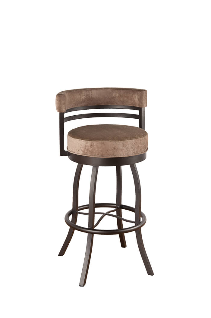 swivel bar stool with backrest elegant stool with backrest and armrests upholstered 19 SGUXVLY