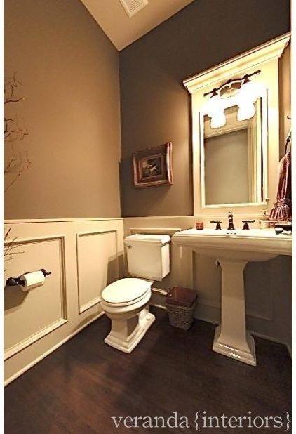green and brown bathroom |  Emerald green instead of brown.