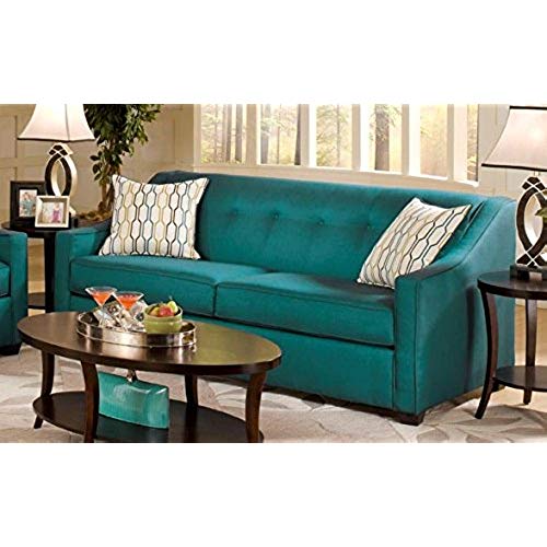 Teal Sofa Chelsea Home Furniture Brittany Sofa, Stoked Peacock GTLTUVP
