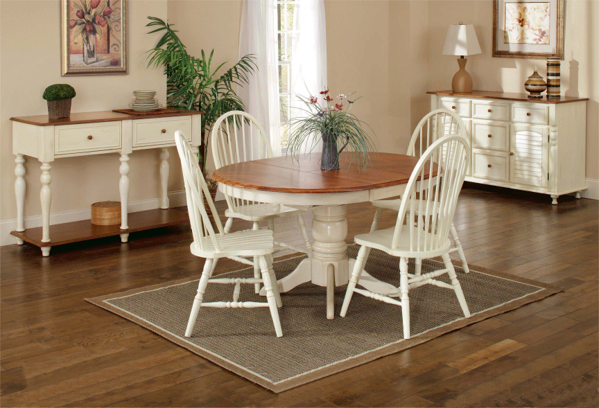 tei round breakfast table and chairs made of solid wood QYUTJJB