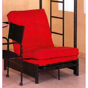 three-fold black futon chair 4029 (mlfs) ZKSLUWW