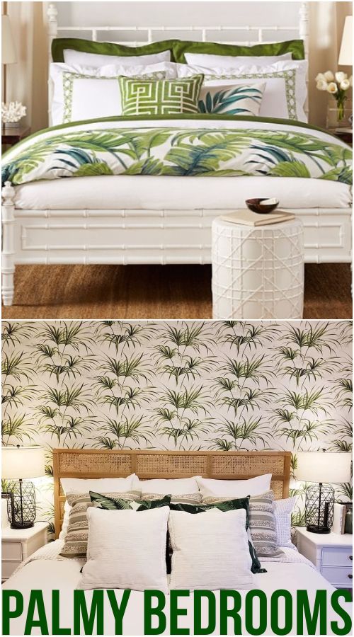 Lush tropical bedroom ideas |  Shop the look |  Tropical bedroom.