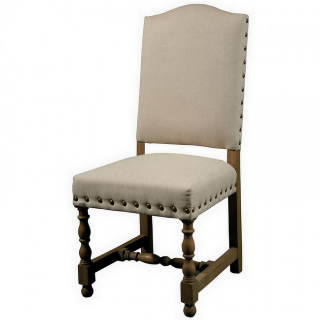 upholstered dining chairs Spanish linen upholstered dining chair MHKYZYX