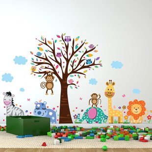 Wall decals for kids Happy London Zoo Wall decal QDYOARV