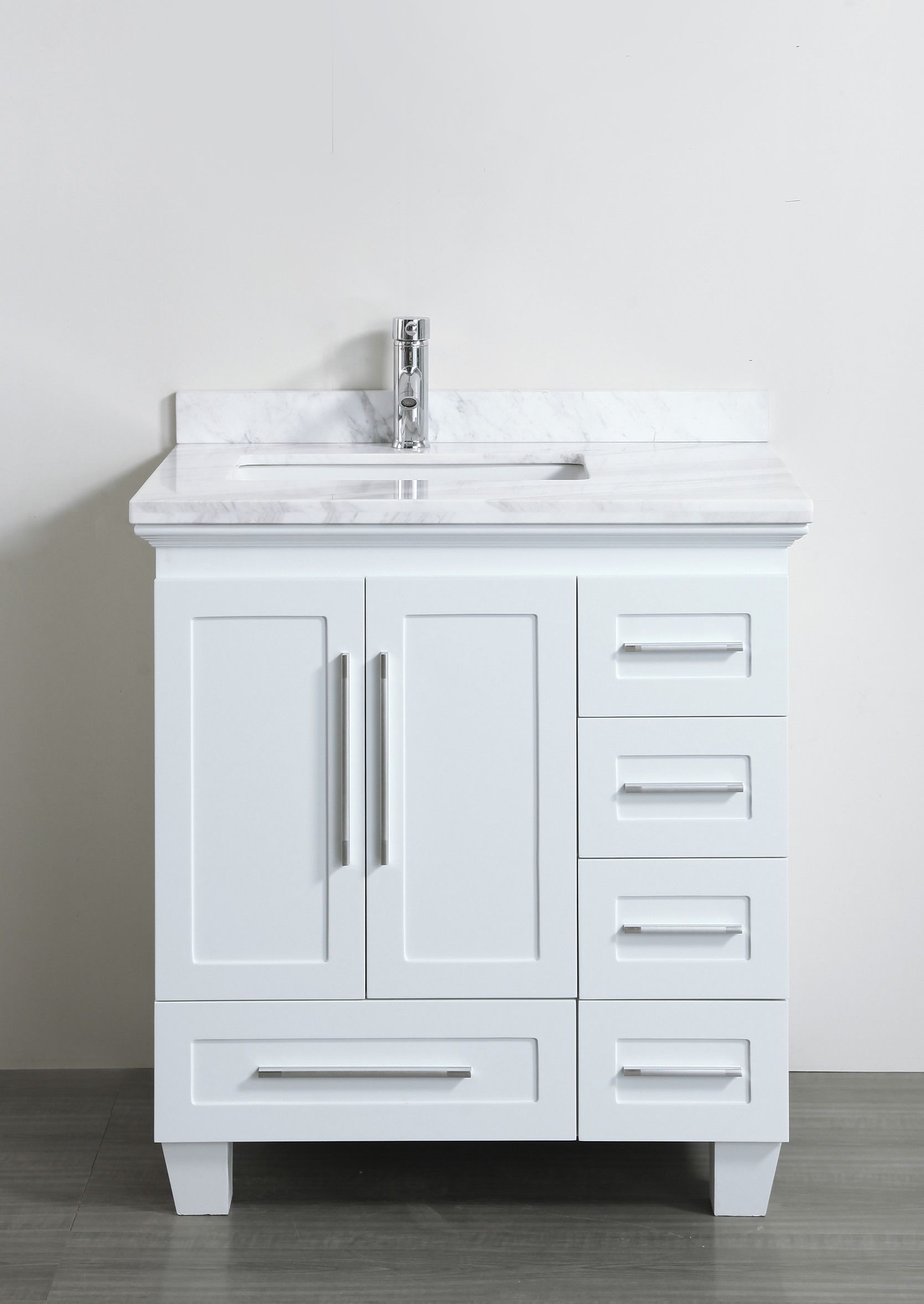white bathroom vanity unit Accanto contemporary 30 inch bathroom vanity unit with white finish marble countertop JLBRMYS