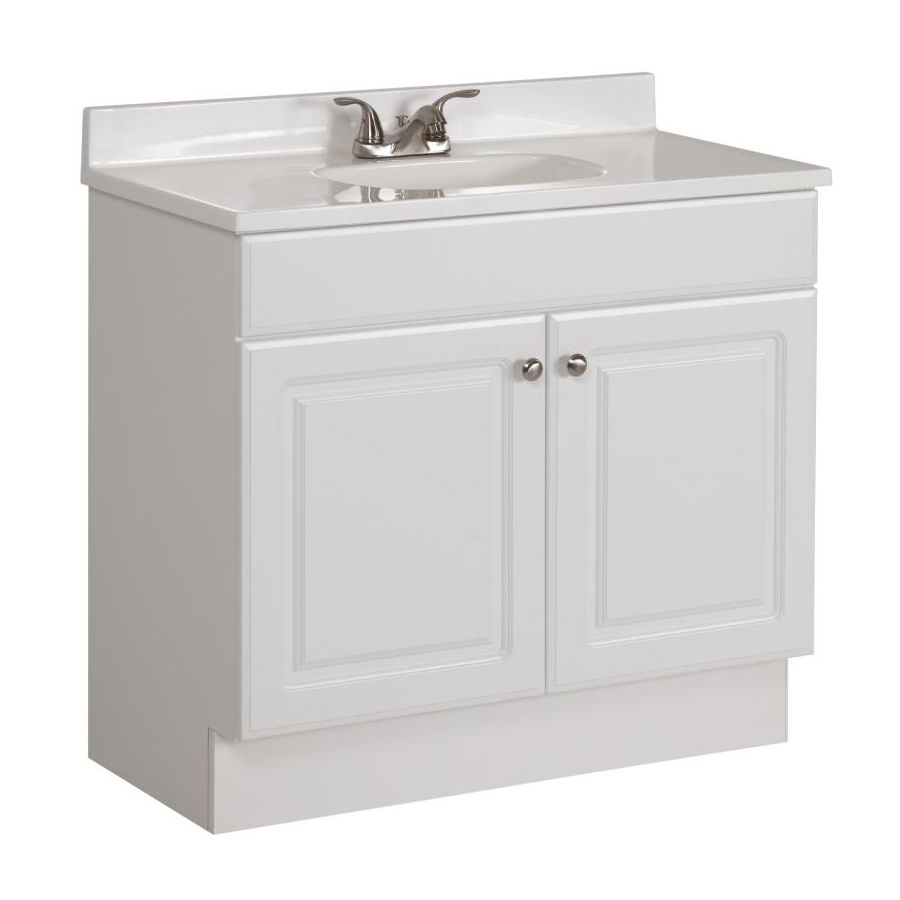 white bathroom washbasin project source white single washbasin with white marble top UNTTHYN