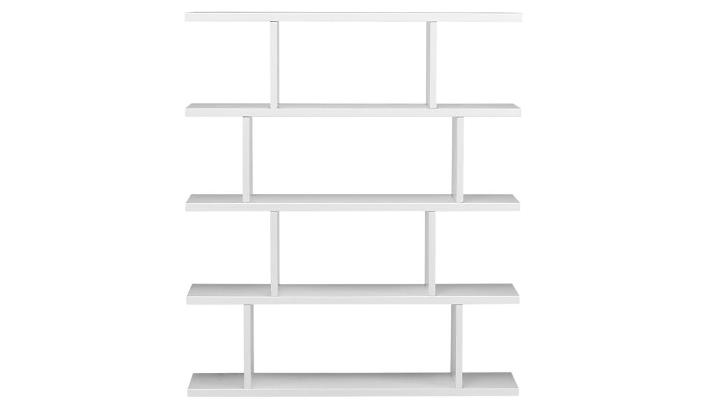 white bookshelves 3.14 modern white bookshelf + Reviews |  cb2 XHJCRNP