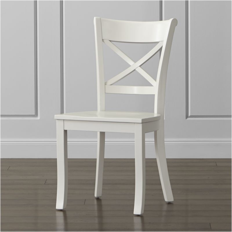 white dining chairs vintner white wooden dining chair + Reviews |  Crate and barrel AGEUFKL