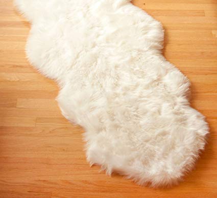 white sheepskin imitation rug ultra plush sheepskin imitation rug - high quality faux fur area 2ft IYABFOZ