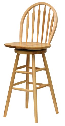 Wooden bar stool Winsome wood 30 inch Windsor bar stool with swivel seat, natural AIMHCCD