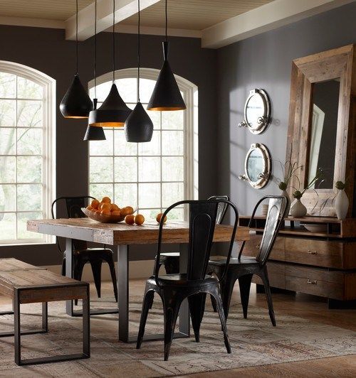 35 Cool Industrial Dining Rooms and Zones |  dining room .