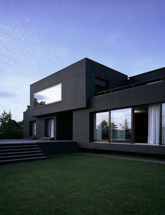 The 25+ Black House Exterior Design by Pure Darkness |  Modern .